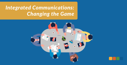 Integrated Communications: Changing the Game - People communicating at a conference table